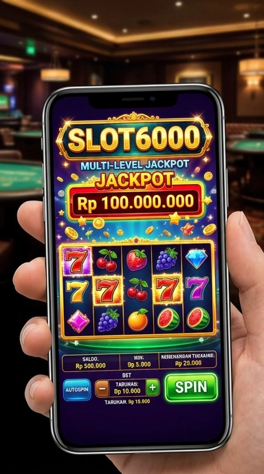 Cuplikan layar menu unduhan slot6000 untuk perangkat Android